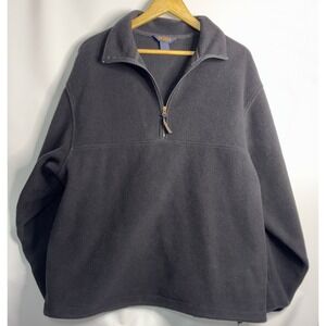 John Rich and Bros Woolrich Vintage 1/4 Zip Pullover Jacket Men's Sz Large Black